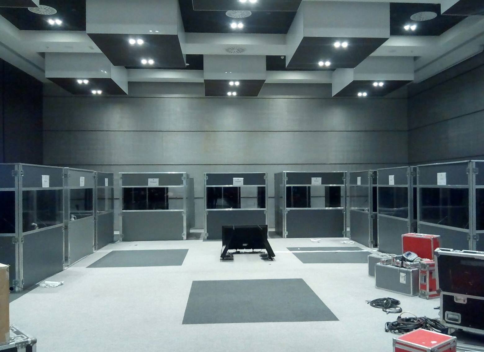 Cabina per traduzione simultanea biposto per eventi e congressi